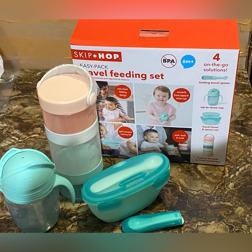 Skip Hop Travel Feeding Set BPA Free